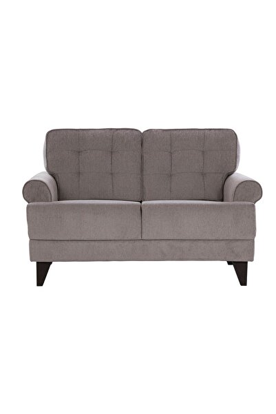 Danube Home Bradley 2 Seater Fabric Sofa - Onyx Grey L141xW82.5xH86cm