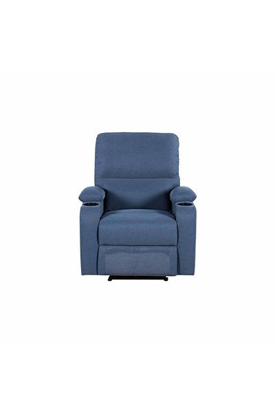 Danube Home Fantom 1 Seater Fabric Recliner with USB - Dark Blue L83xW95xH98cm