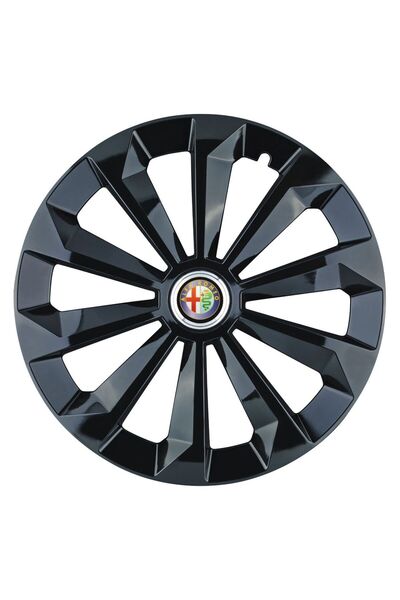 Autohelix MSA Set de 4 capace de jantă Fame Black R16 pentru gama de mașini A...