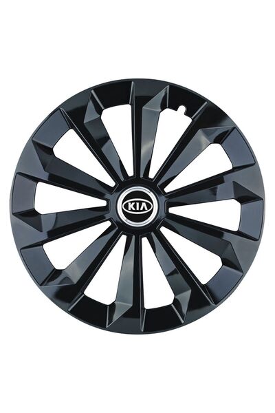 OEM Set de 4 capace de jantă Fame Black R15 pentru gama de mașini Kia