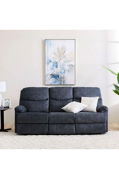 Danube Home Baltimore 3 Seater Fabric Motion Recliner L203xW99xH99cm