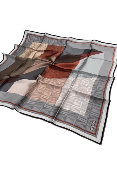 Armine İpek Eşarp Nostalji - 8516-32 Gri Twill