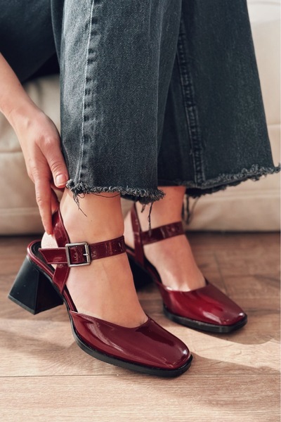 I Love Shoes Μελόρα Ψηλοτάκουνα Βουργουνδί Λουστρίνι Μέρι Τζέιν