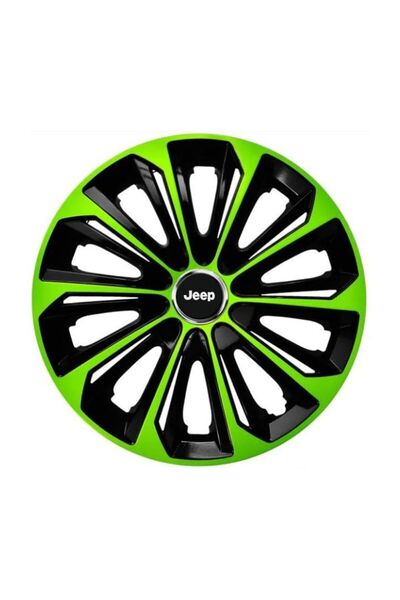 Autohelix MSA Set de 4 capace de jantă R16 verzi extra rezistente pentru gama...