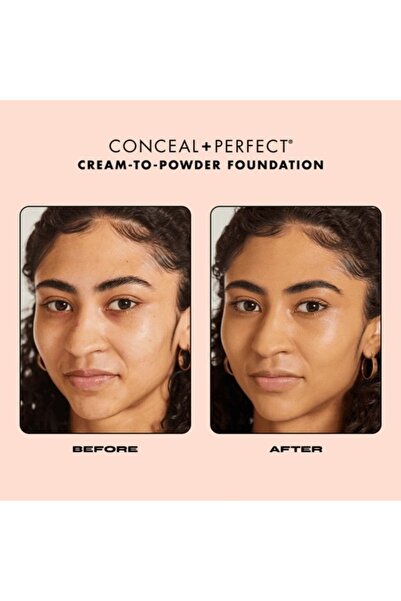 MILANI Conceal + Perfect Smooth Finish Cream‑to‑Powder Foundation 280 Spiced Almond