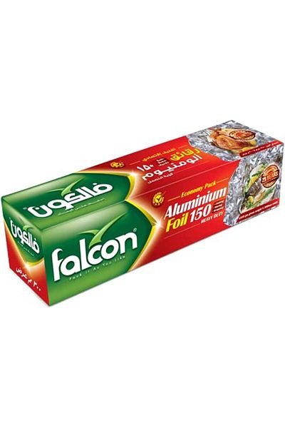 Falcon Falcon Aluminum Foil Food Wrap, Multipurpose 1000gsm (1.35kg x 30cm)