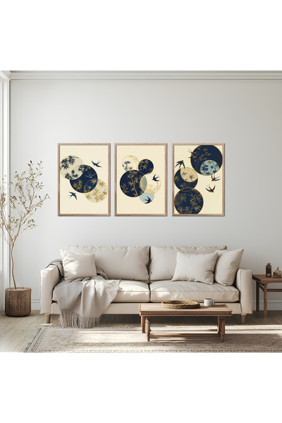 alphobitasarım Ο Χορός των Χελιδονιών - Τριπλός Πίνακας