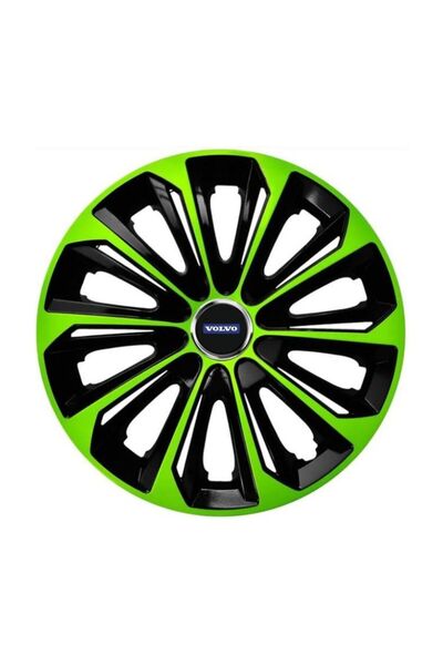 Autohelix MSA Set de 4 capace de jantă R14 verzi extra rezistente pentru gama...