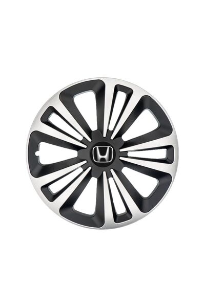 Autohelix MSA Set de 4 capace de jantă Terra Gri-Negru R14, pentru gama auto ...