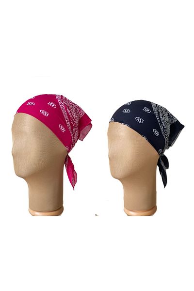 Rupen Kraft 100% cotton classic pattern unisex 2-piece bandana set colorful bandana ethnic patterned a quality bandana