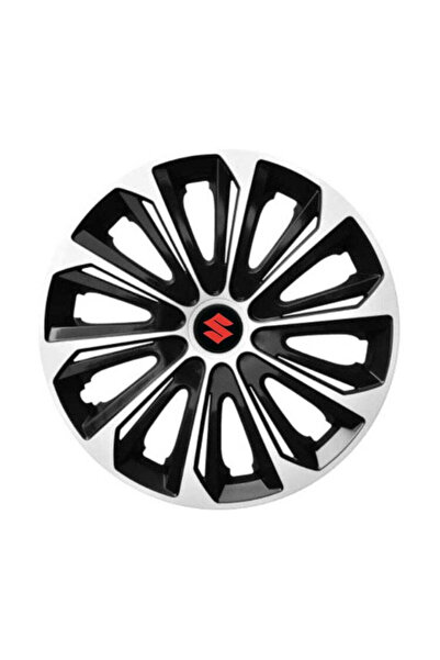 Autohelix MSA Set de 4 capace de jantă argintii extra rezistente R15 pentru g...