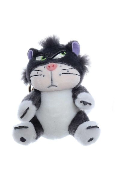 OEM Jucărie de pluș, Pisicuță, Breloc, Gri, 12 cm