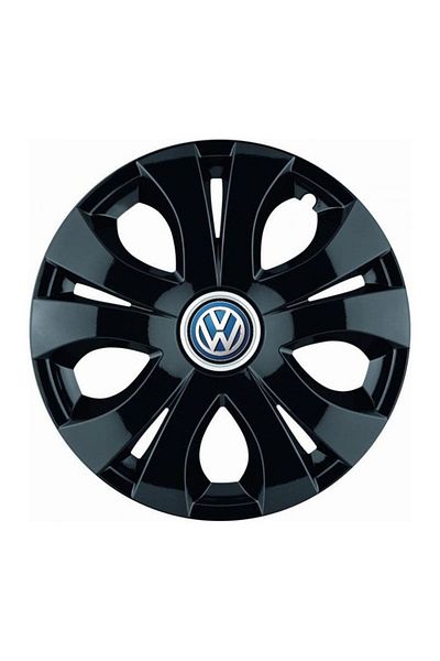 Autohelix MSA Set de 4 capace de roți negre R14, compatibile cu Volkswagen
