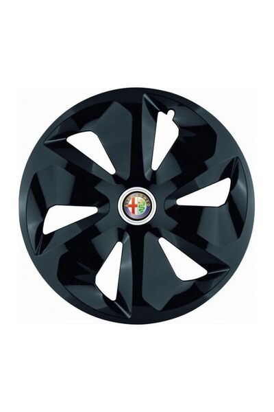 Autohelix MSA Set de 4 capace de jantă Roco negre R14, pentru Alfa Romeo, mod...