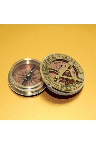 Kuzey Tacı ساعة شمسية نحاسية وبوصلة موديل Vip Design