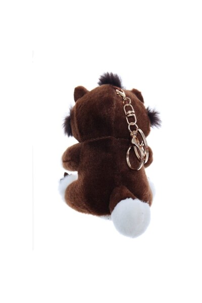 OEM Plush Toy, Kitten, Keychain, Brown, 12 cm