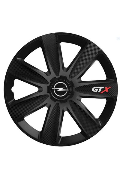 Autohelix MSA Set de 4 capace pentru roți GTX Carbon Black Opel, R14