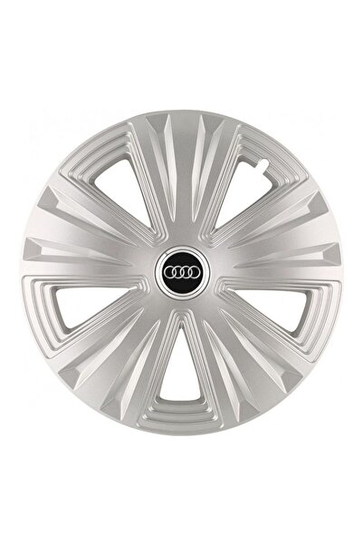 Autohelix MSA Set de 4 capace pentru roți, potrivite pentru jante R16, pentru Audi, model Glory, gri