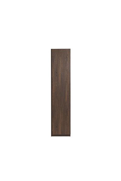 Danube Home Infinity 1-Door Wardrobe with Shelves - Dark Walnut L50xW59xH230cm