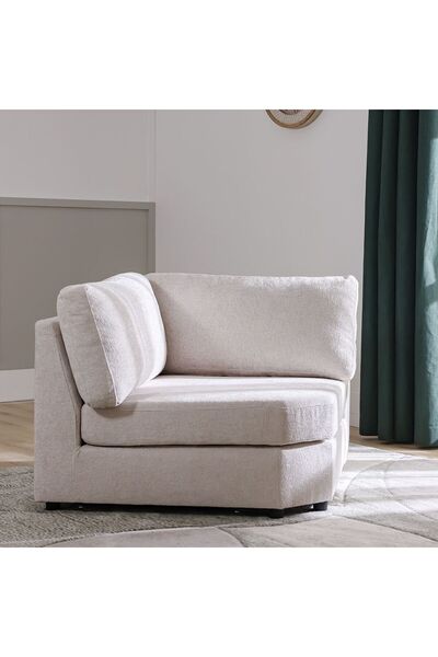 Danube Home Odum Corner Wedge - Grey/White L115xW115xH90cm