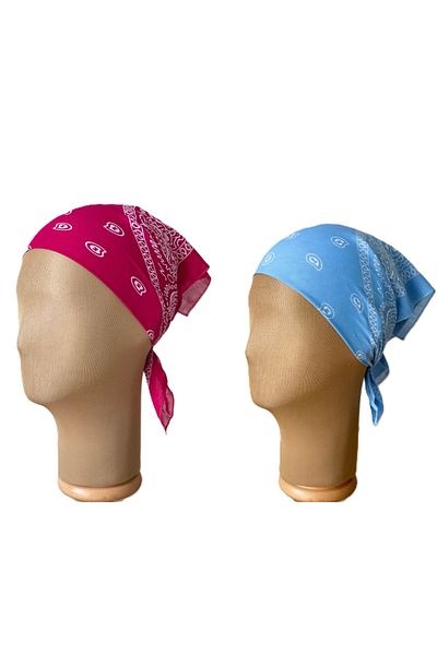Rupen Kraft 100% cotton classic pattern unisex 2-piece bandana set colorful bandana ethnic patterned a quality bandana