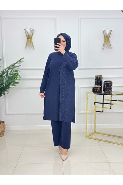 VALENS BOUTİQUE Γυναικείο Σετ Hijab Σετ 2 τεμαχίων τουνίκ & παντελόνι