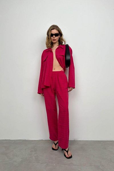 helegiy    Pocket Shirt Trousers Double Set