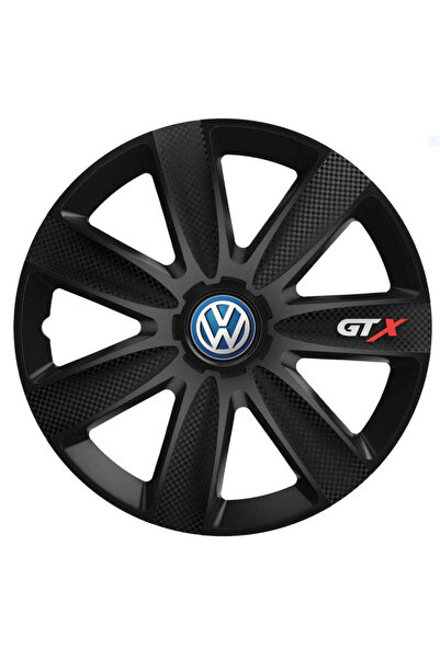 Autohelix MSA Set de 4 capace pentru roți GTX Black Carbon Volkswagen, R16