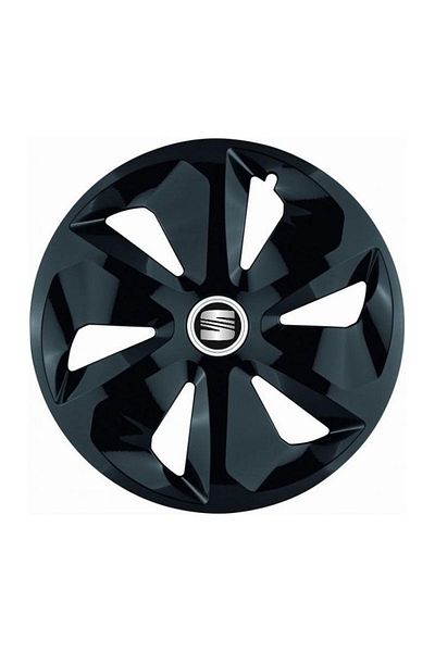 Autohelix MSA Set de 4 capace de roți Roco negre R15, pentru Seat