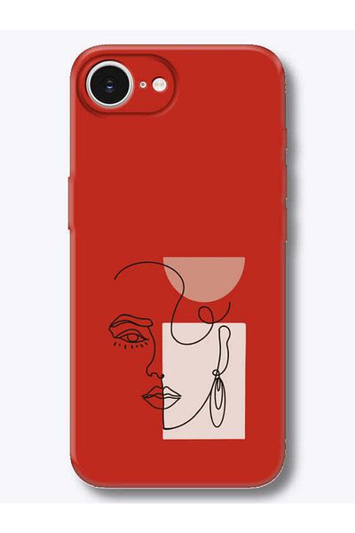 frondcase iPhone 16E Women Art Red Phone Case