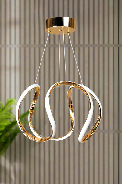 Luna Lighting Deluxe Model GOLD Kaplama Metal Salon Mutfak Oturma Yatak Odası...