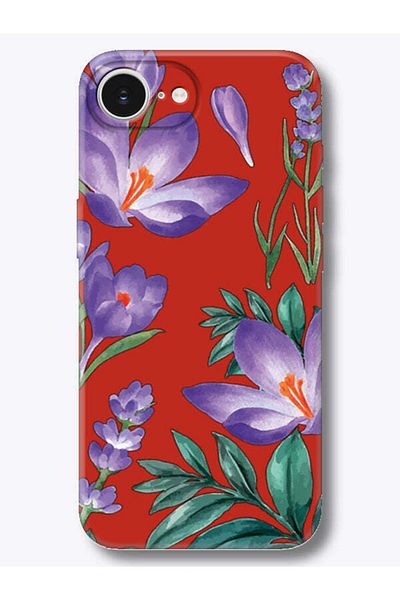 frondcase iPhone 16E Winter Flower Red Phone Case