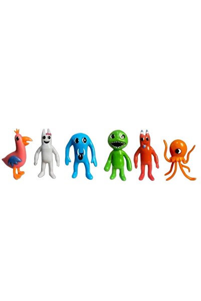 OEM Set 6 Figurine tip BanBan, multicolor, 8 cm + Set Plastilina inteligenta, Modelling Clay, 12 pungi,