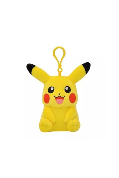 OEM Jucărie de pluș, Pikachu, tip breloc, galben, 12 cm