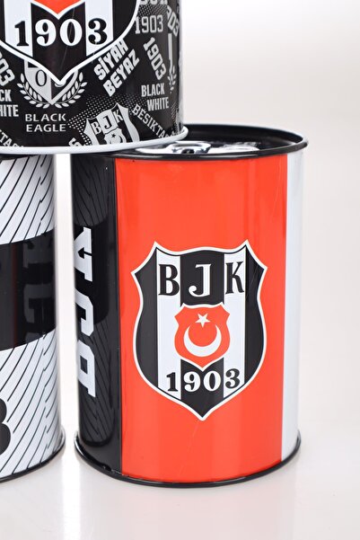 Beşiktaş "DEKOMUS CEP DEFTERİ HEDİYELİ" YENİ SEZON LİSANSLI "TEKLİ" METAL KUMBARA