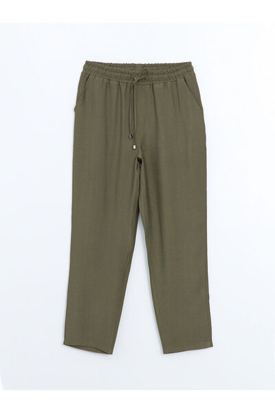 LC Waikiki New Season Elastic Waist Carrot Cut Women's Trousers - S40799Z8
