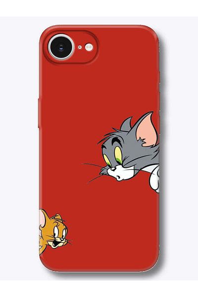 frondcase iPhone 16E Tom and Jerry Red Phone Case