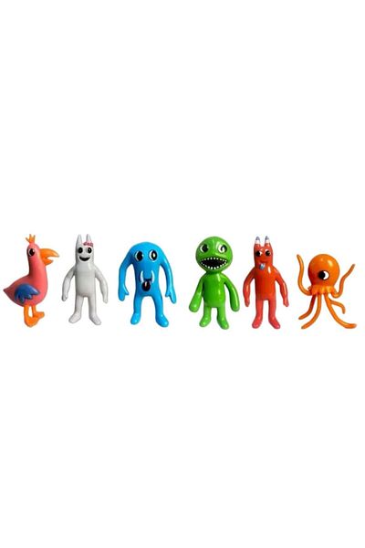 OEM Set 6 Figurine tip BanBan, multicolor, 8 cm + Set Plastilina inteligenta, Modelling Clay, 12 pungi,