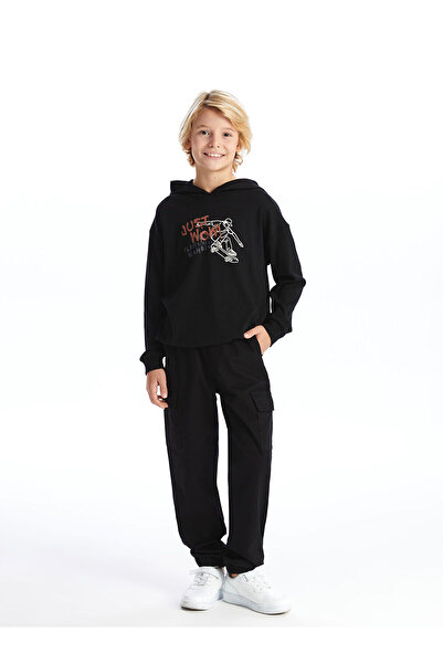 LC Waikiki Beli Lastikli Erkek Çocuk Kargo Jogger Pantolon