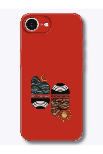 frondcase iPhone 16E Sunset Wave Red Phone Case