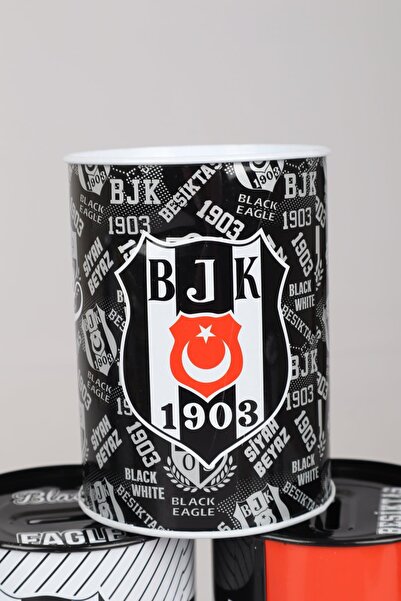 Beşiktaş "DEKOMUS CEP DEFTERİ HEDİYELİ" YENİ SEZON LİSANSLI "TEKLİ" METAL KUMBARA
