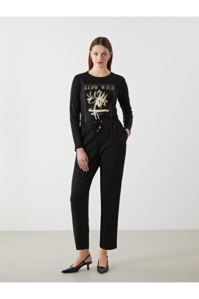 LC Waikiki بنطلون نسائي ذو خصر مطاطي من New Season - S5KJ26Z8