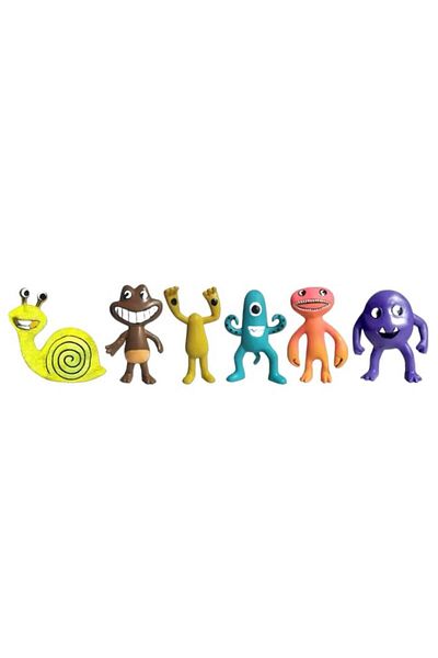 OEM Pachet promoțional: Set de 6 figurine BanBan, multicolore, 9 cm + Set inteligent de pastă de modelat,