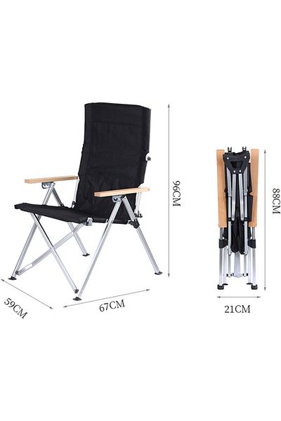 Outdoor Pro Scaun de camping pliabil, ușor și durabil, fabricat din aluminiu
