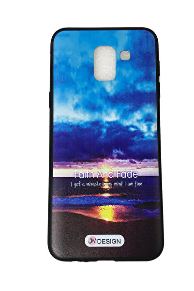 OEM Carcasă Samsung J6-2018, Carcasă din silicon, Design plajă cu apus de soare