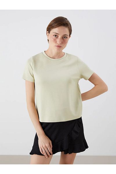 LC Waikiki Lcw Vision Khaki Crew Neck Women's T-Shirt