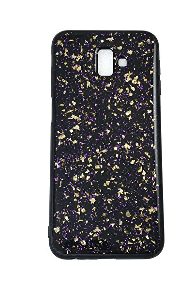 OEM Carcasă compatibilă cu Samsung J6 Plus, carcasă din rășină cu sclipici, f...