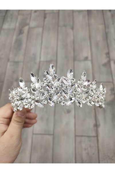 Ayenci Πριγκίπισσα Μοντέλο Κομψά σχεδιασμένη Νύφη με Πέτρες, Υπόσχεση, Στέμμα...