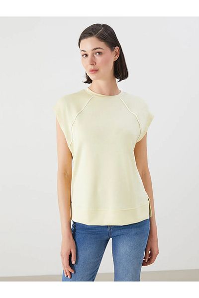 LC Waikiki Lcwaikiki Classic Sari Crew Neck Oversize Women's T-Shirt