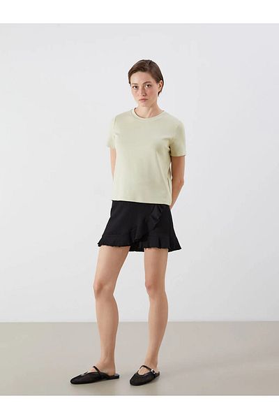 LC Waikiki Lcw Vision Khaki Crew Neck Women's T-Shirt